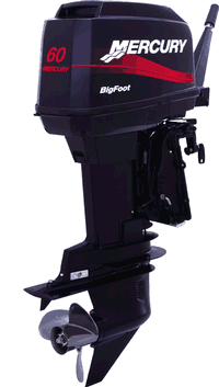 60 HP BigFoot Mercury Outboard